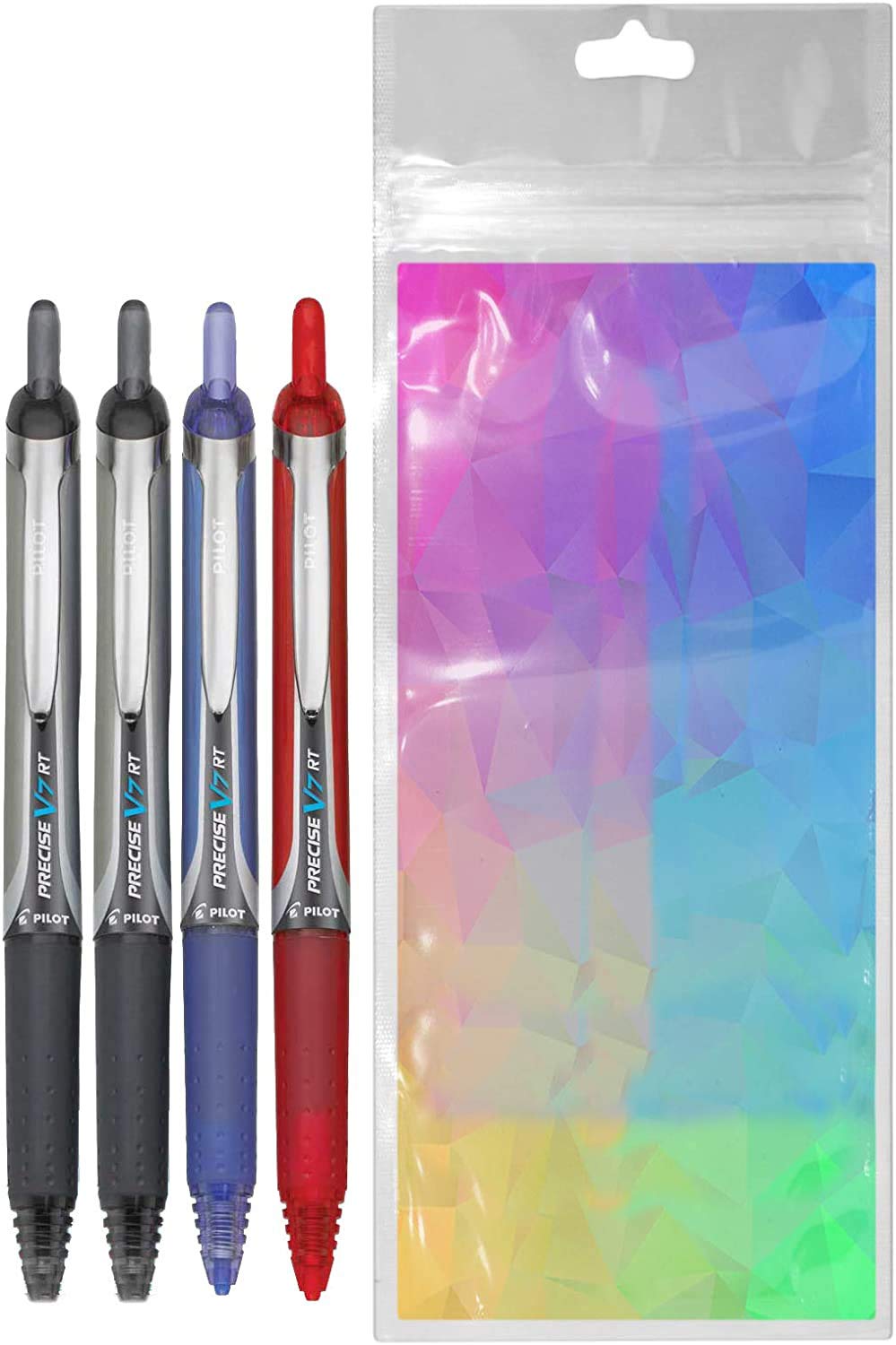 Advantage Gifts Precise V7 RT Retractable Rolling Ball Pens, Fine Point (.7mm), Assorted Colors