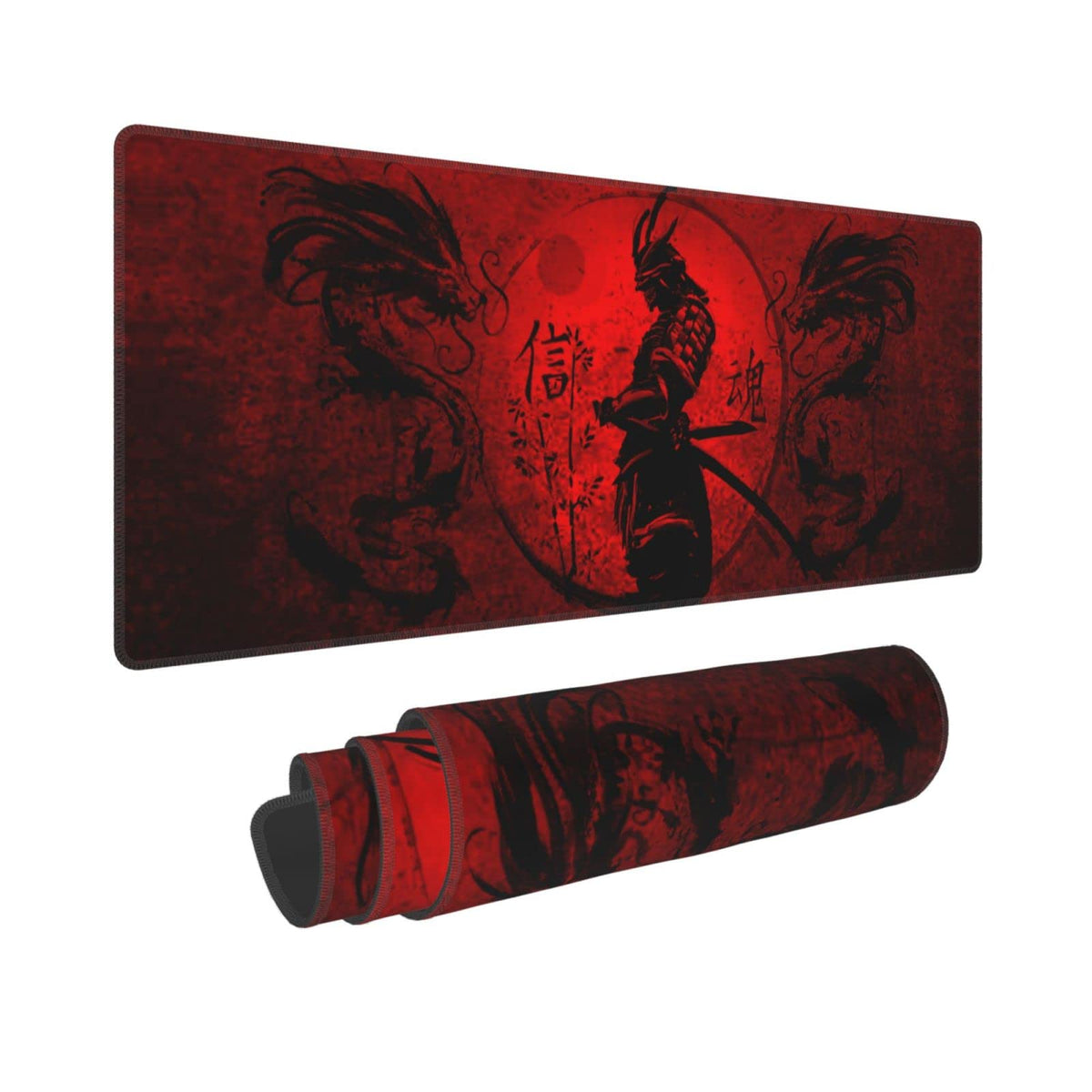 Japanese Samurai Mouse Pad XL Extended Desk Mat, Computer Mousepad