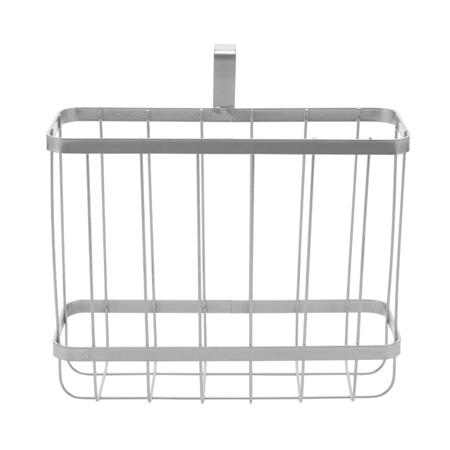 YBM HOME Over-The-Tank Toilet Magazine Holder and Newspaper Organizer Bin, Metal Standing Rack for