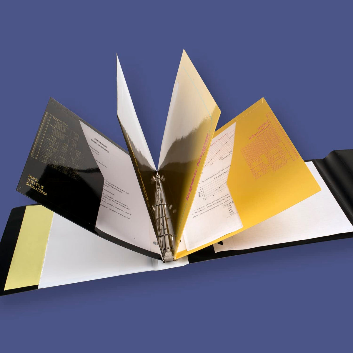 Mead Trapper Keeper Binder, Retro Design, 1 Inch Binder with Folders and Pockets, Holds 8-1/2" x