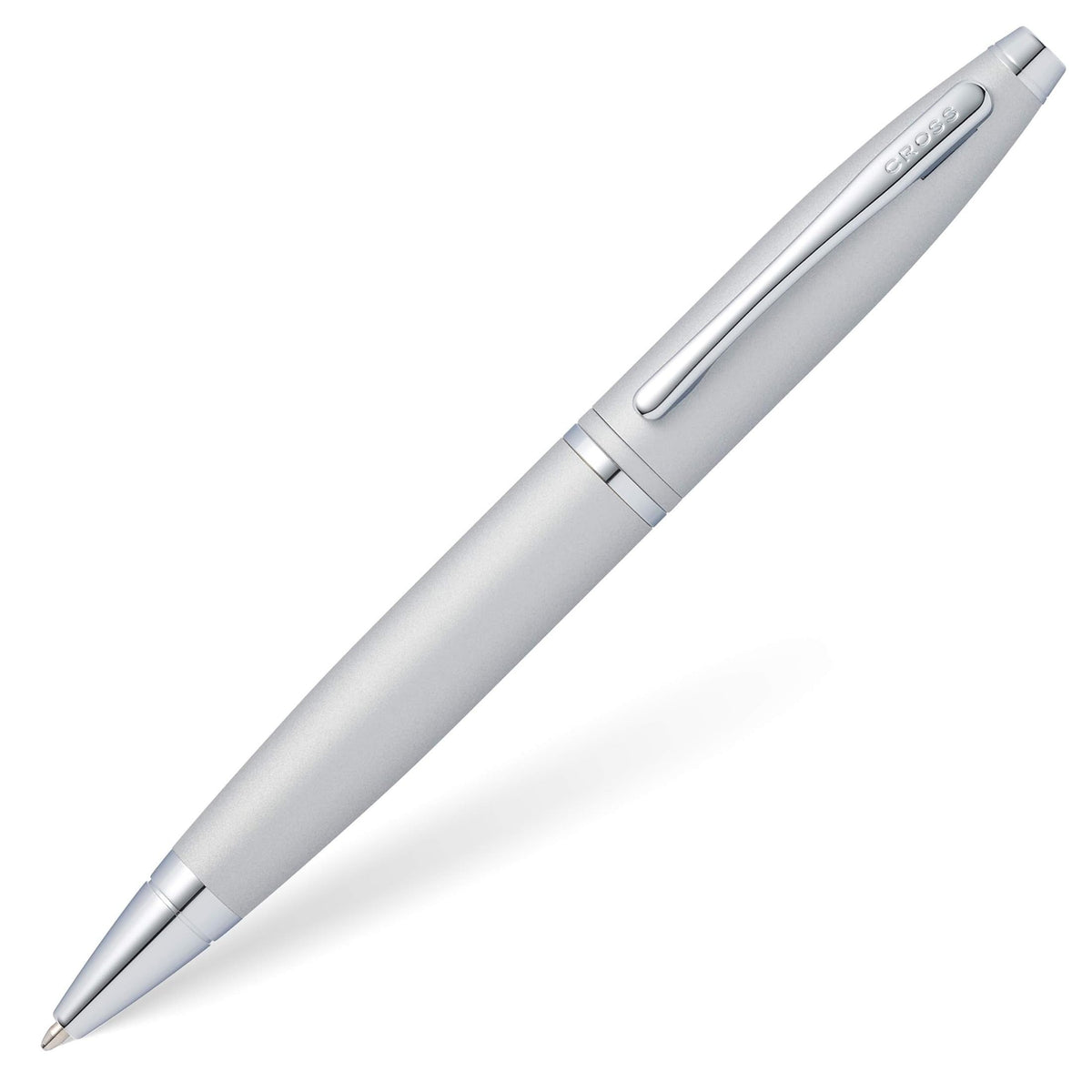 Cross Calais Ballpoint Pen, Satin Chrome, Medium Point, Black Ink