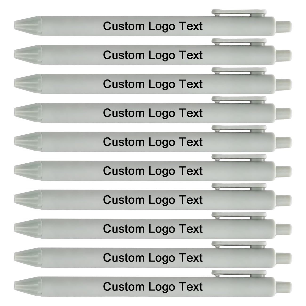 HEYZARDA Personalized Pens with Name Bulk 100-1000 Pcs, Grey