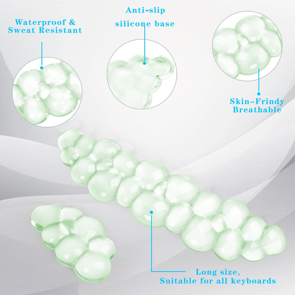 Gel Cloud Keyboard and Mouse Wrist Rest, Cute Wrist Support and Arm Support Keyboard Rest for