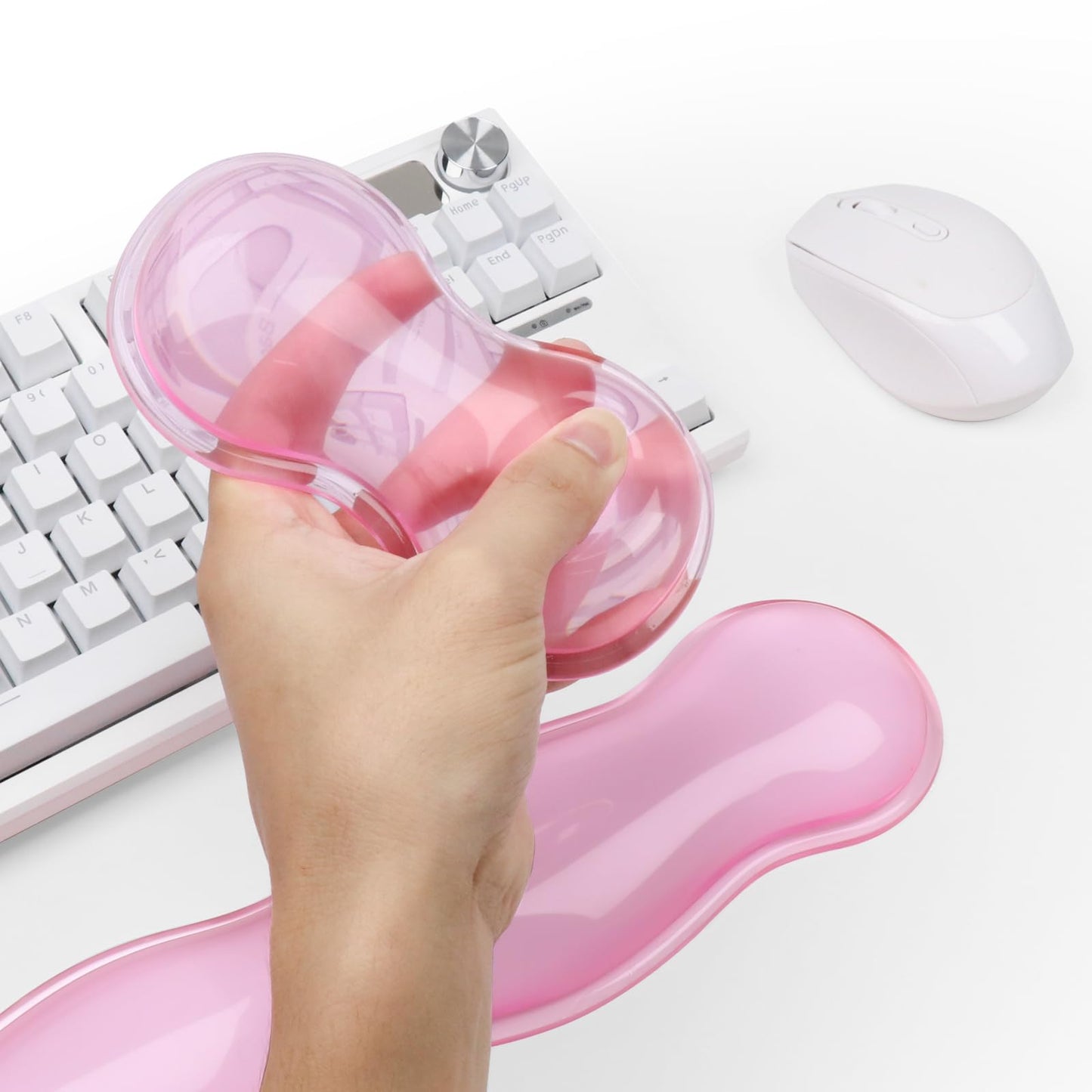 Gel Keyboard and Mouse Wrist Rest, Cute Wrist Support and Arm Support Keyboard Rest for Keyboard