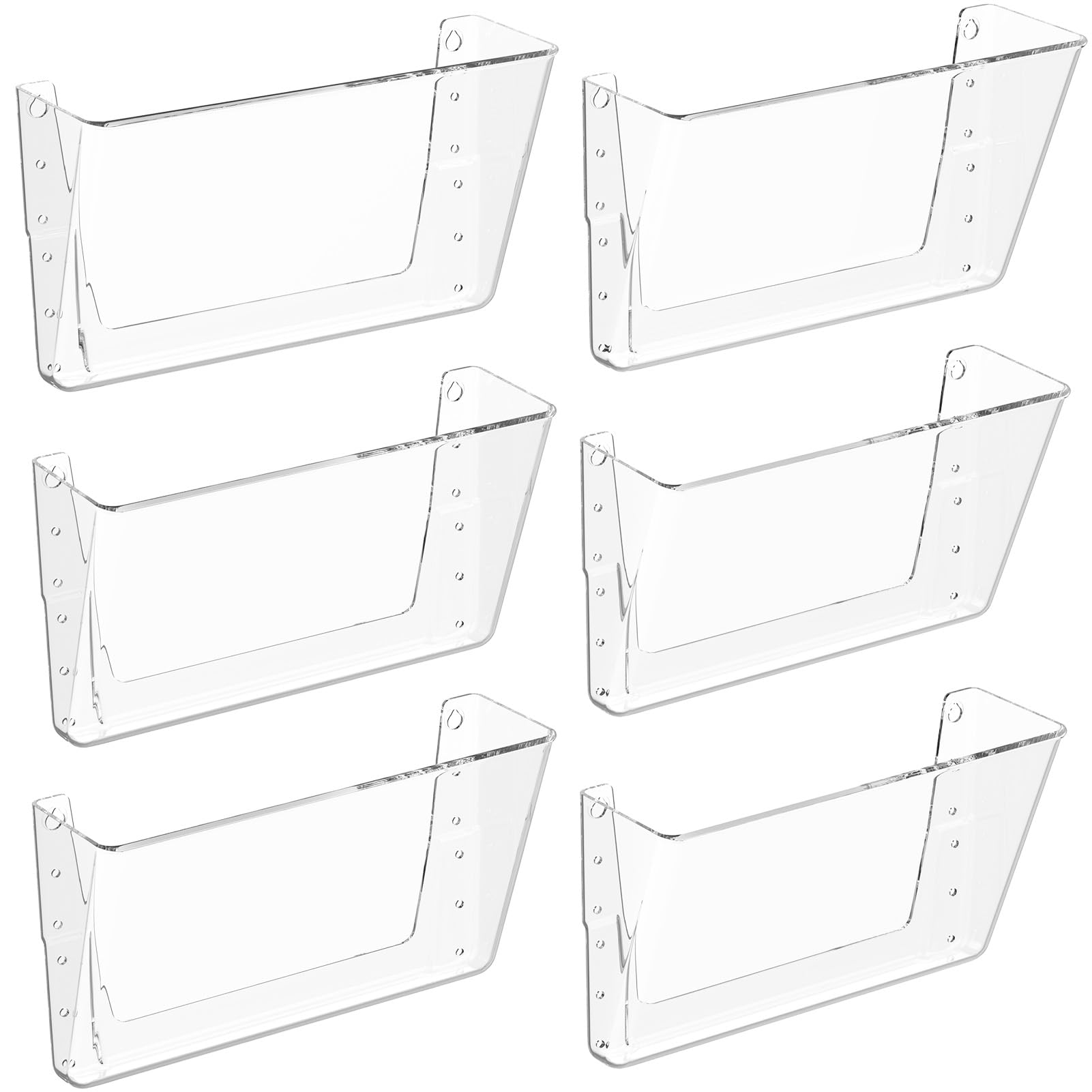 MaxGear Clear Acrylic Single Pocket 6 Pack