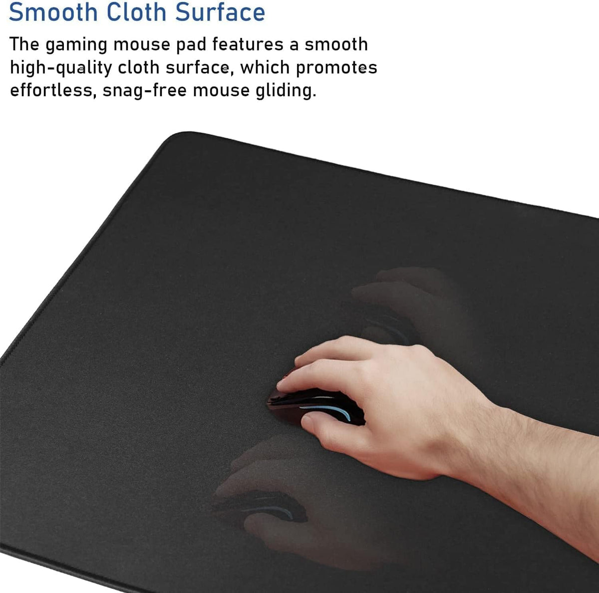 Large Mouse Pad, 31.5X11.8In Durable Non-Slip Natural Rubber Base Mousepad