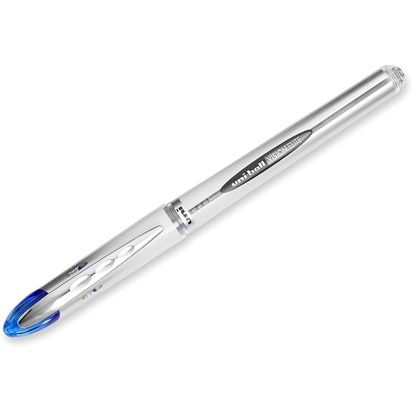 Uni-Ball Vision Elite Stick Rollerball Pen, 0.8mm, Bold Point, Blue Ink, 12-Count