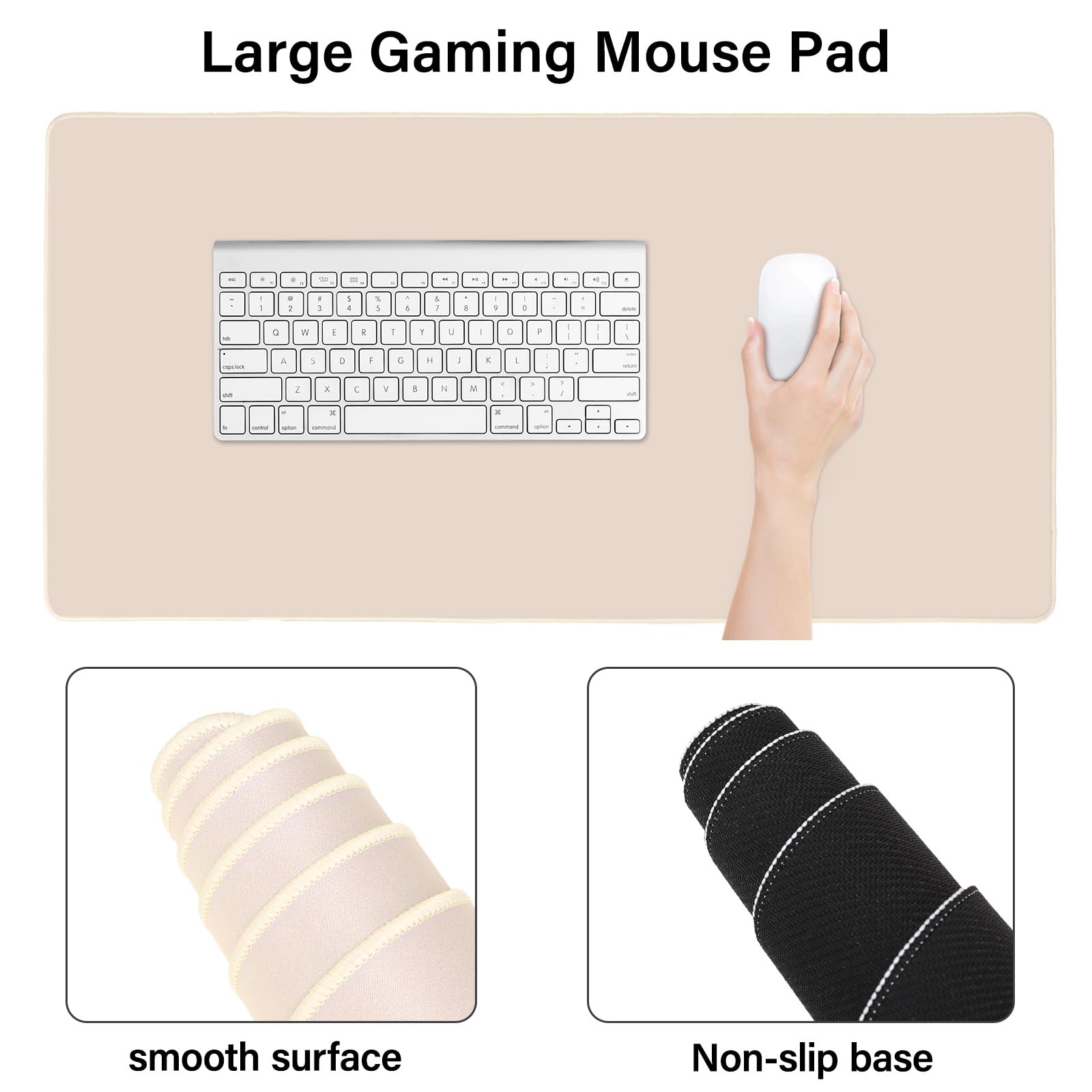 MOSISO Keyboard Mouse Pad Set, Large Gaming Mouse Pad&Keyboard Wrist Rest