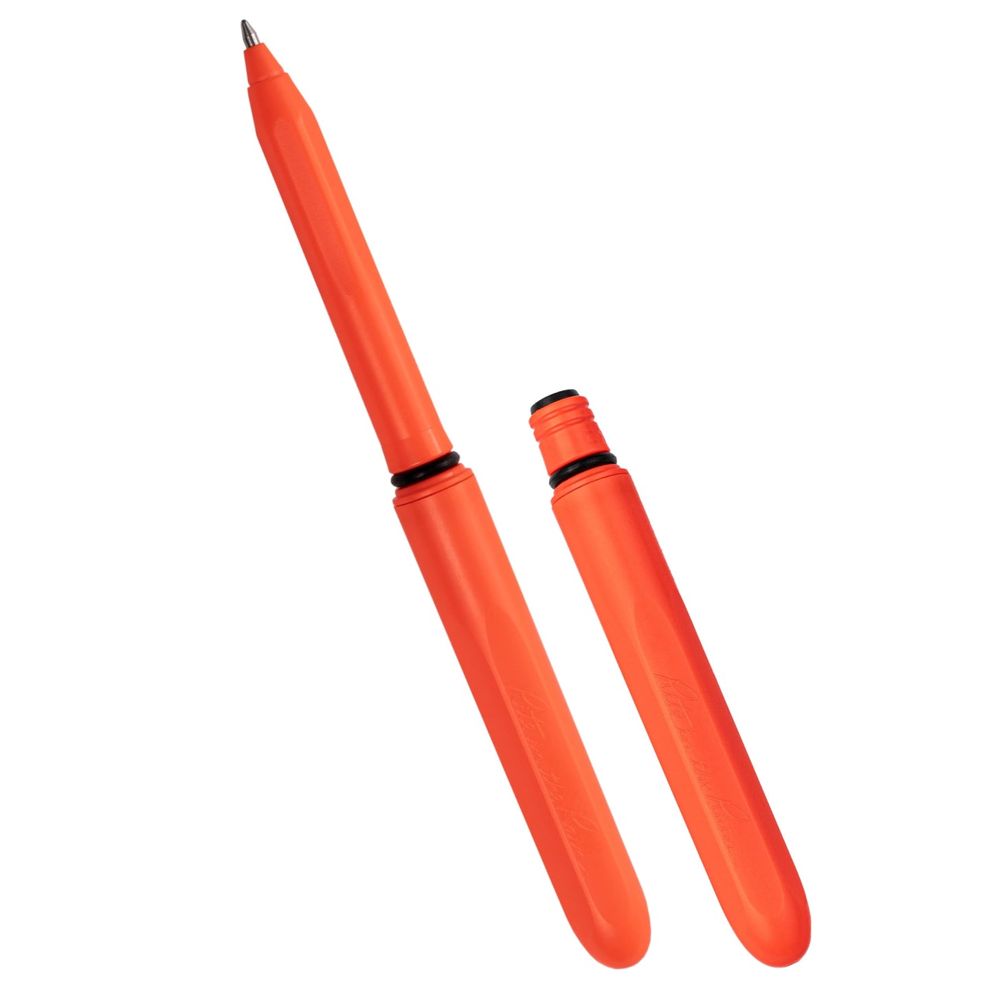 Rite in the Rain All-Weather EDC Pen, Orange POKKA 2-Pack, Black 0.8mm Ink, Fine Point (No. OR92)