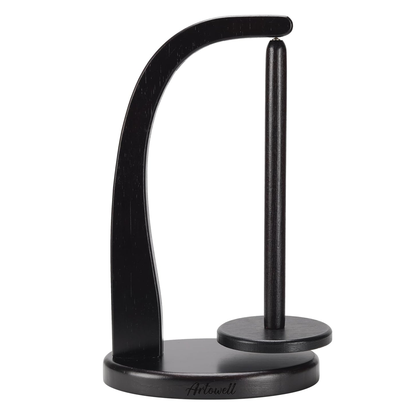 FLYKEY Yarn Holder for Crocheting with Magnetic Yarn Spinner-Black-Enlarged