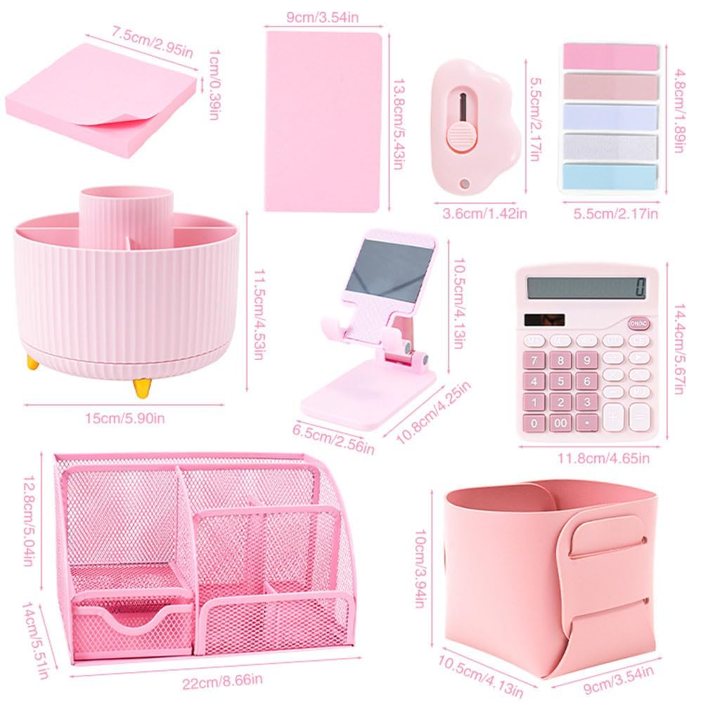 Gawsey Desk Organizers and Accessories with Desk Organizer 360° Rotating Pen Holder and Office