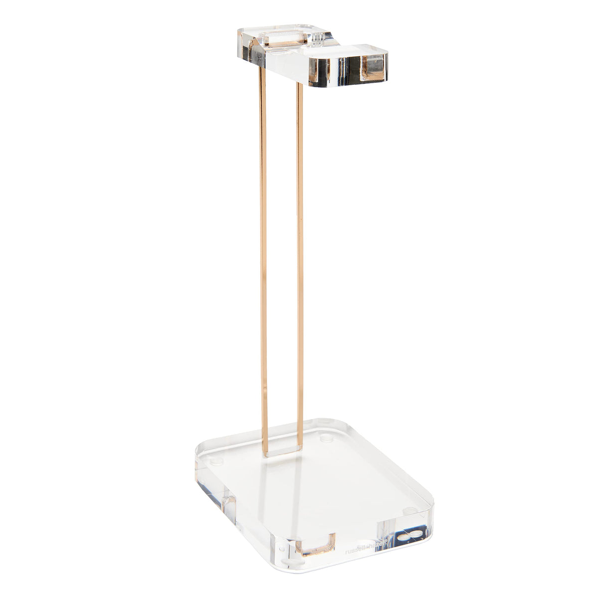 russell+hazel Acrylic Headphone Stand with Gold Hardware, Clear