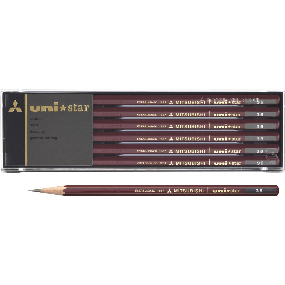 Uni pencil UNISTER hexagonal 3B US3B