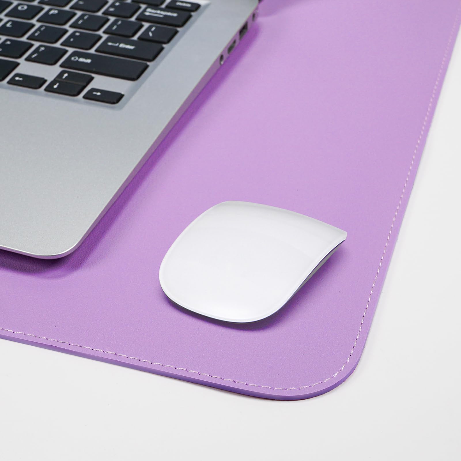 AFIING Cork Desk Mat 35.4" x 17", Dual-Sided Natural Cork & PU Leather Desk Pad, Non-Slip