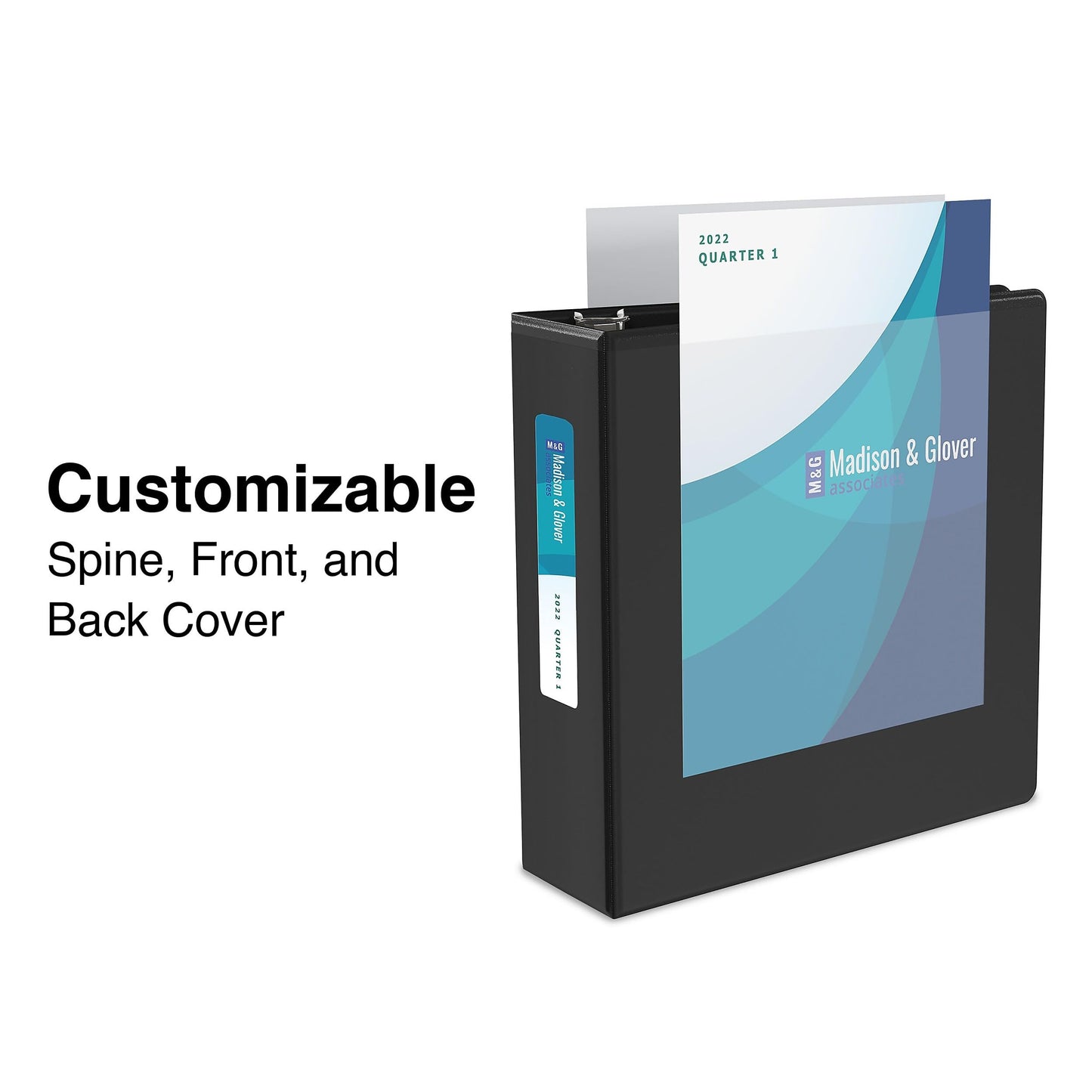 Staples 2" 3-Ring View Binder, D-Ring, Black, 4/Pack
