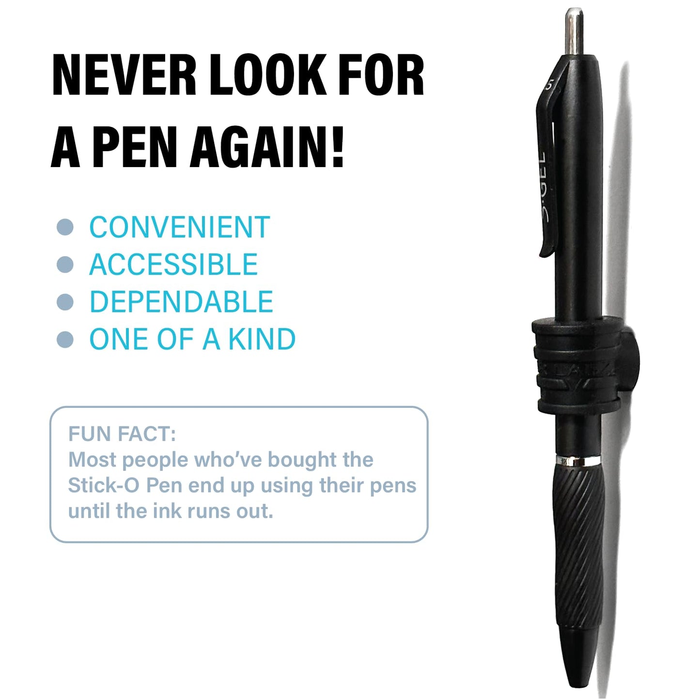 Better Labz Stick-O Pen Magnetic Pen Pencil Holder - Holds Most Pens, Pencils and Thin Markers.