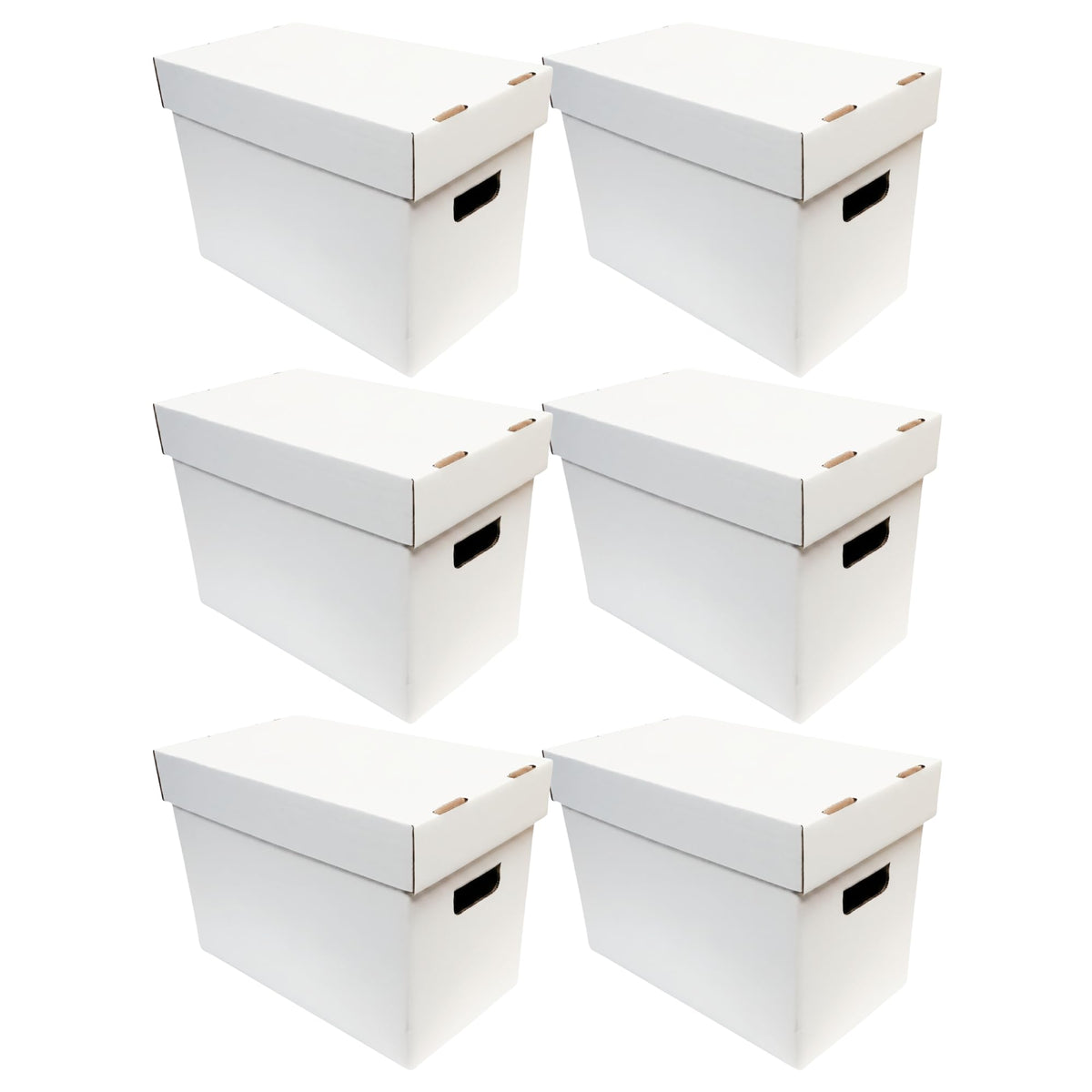 Max Protection Magazine Storage Boxes with Lids - Heavy Duty, 6 Pack