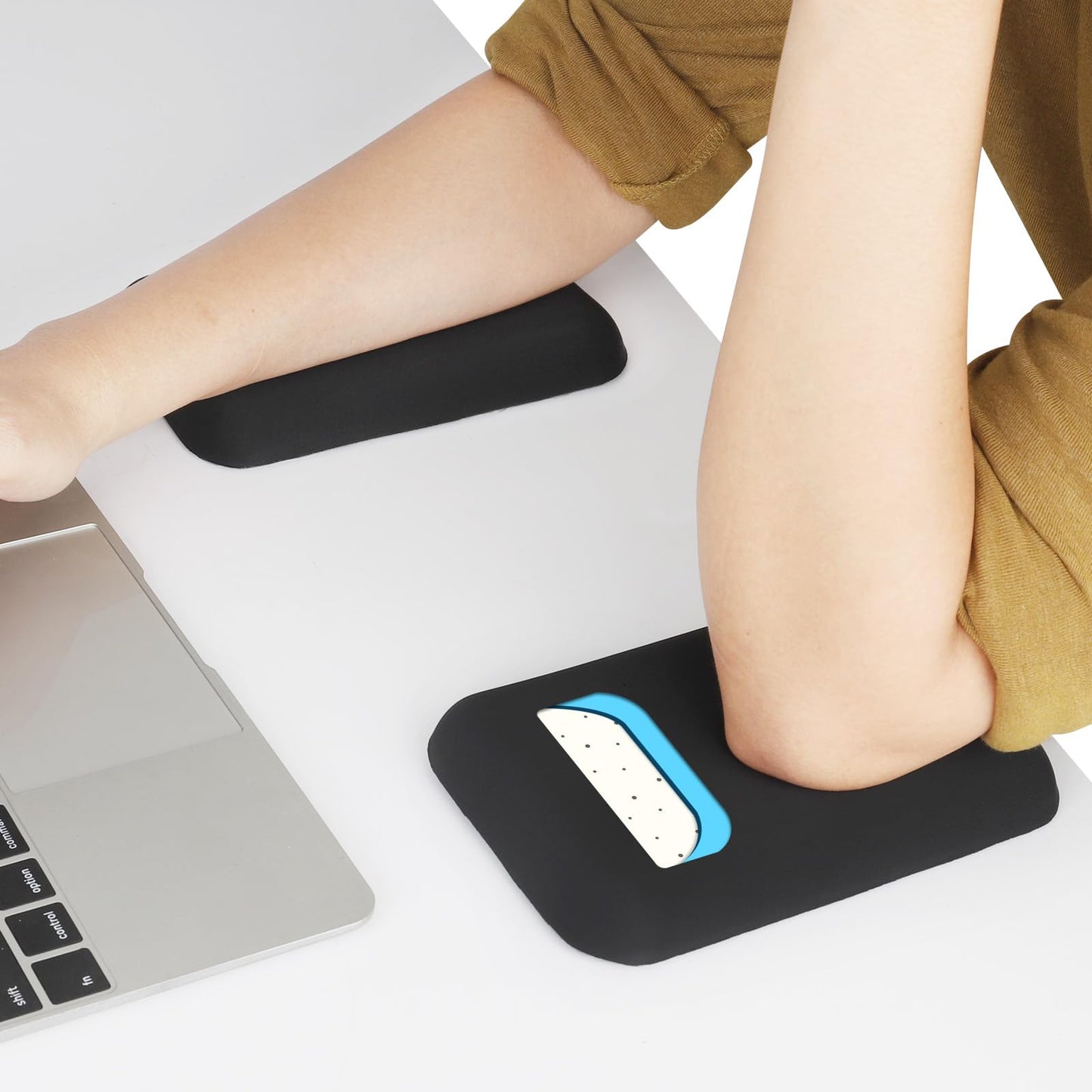 Leolee Elbow Rest Pads for Desk, Gel Ergonomic Wrist Rest Arm Rest Pads