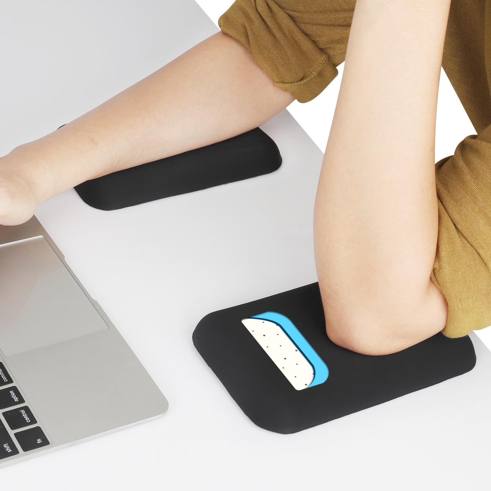Leolee Elbow Rest Pads for Desk, Gel Ergonomic Wrist Rest Arm Rest Pads