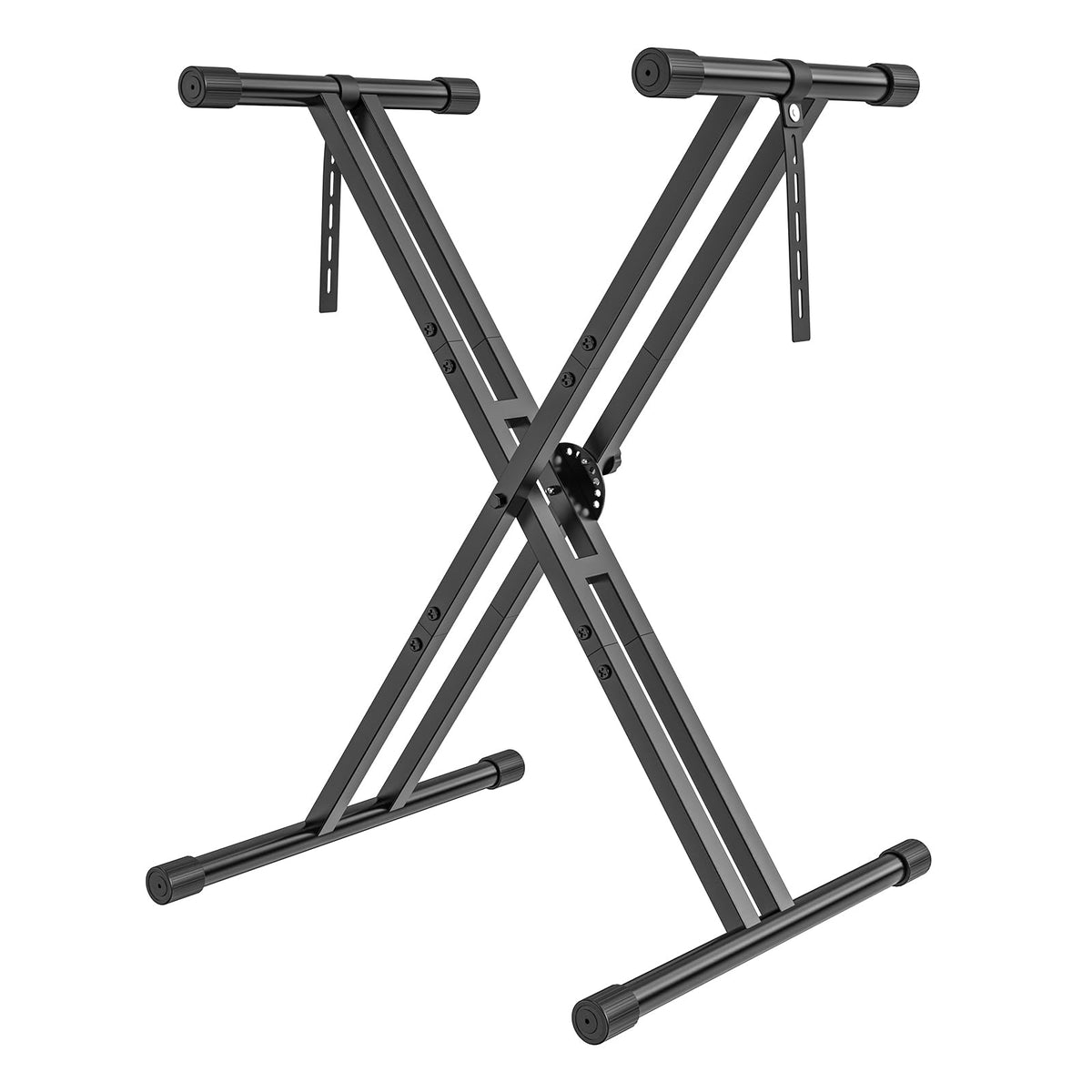 GLEAM Keyboard Stand, Iron Digital Piano Stand with Locking Straps - Heavy Duty, Double X Style