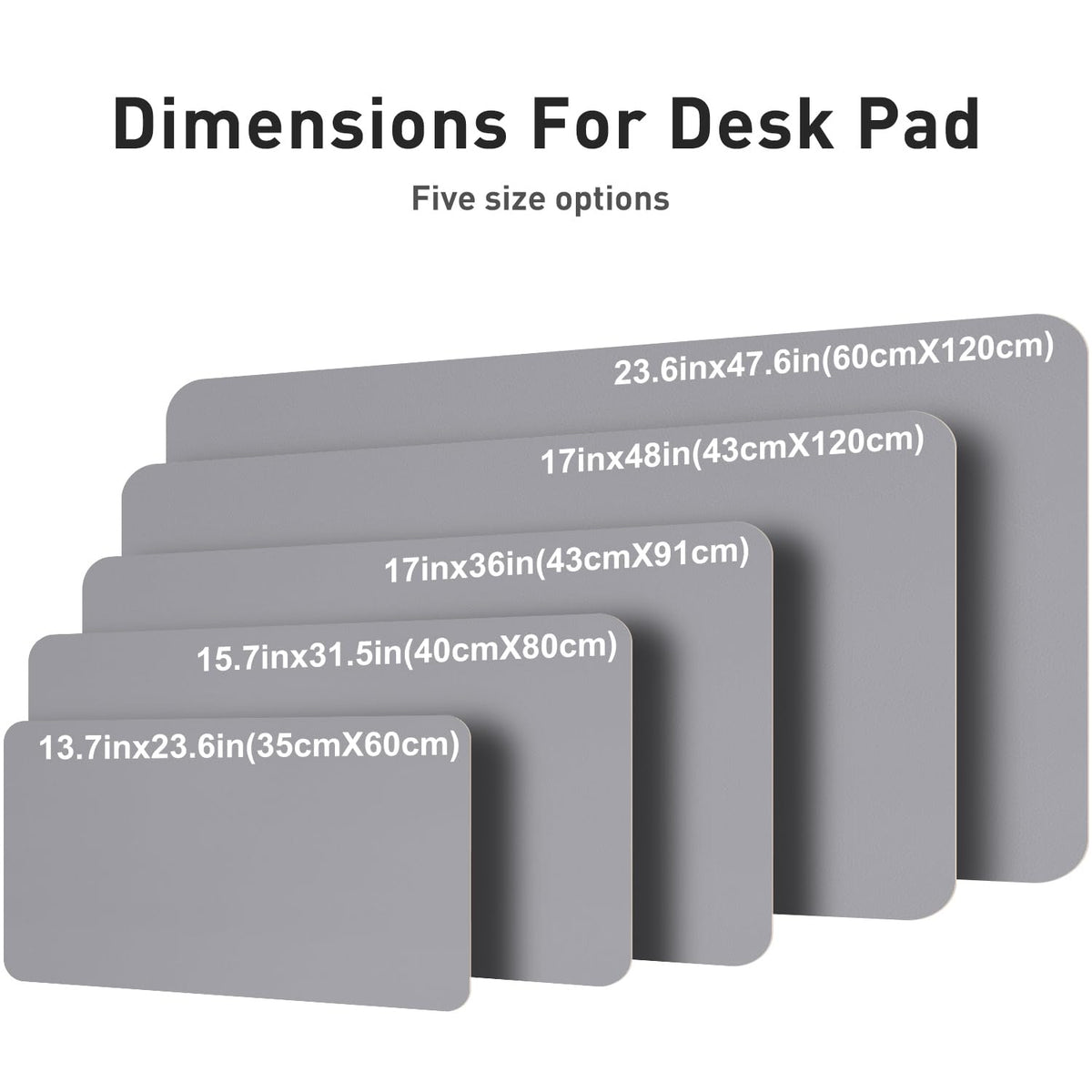 Aothia Leather Desk Pad Protector, Mouse Pad, Office Desk Mat, Non-Slip PU Leather Desk Blotter