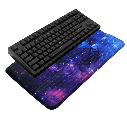 Computer Keyboard Stand with Wrist Rest, Ergonomic Tilted Keyboard Holder - Keyboard Riser with