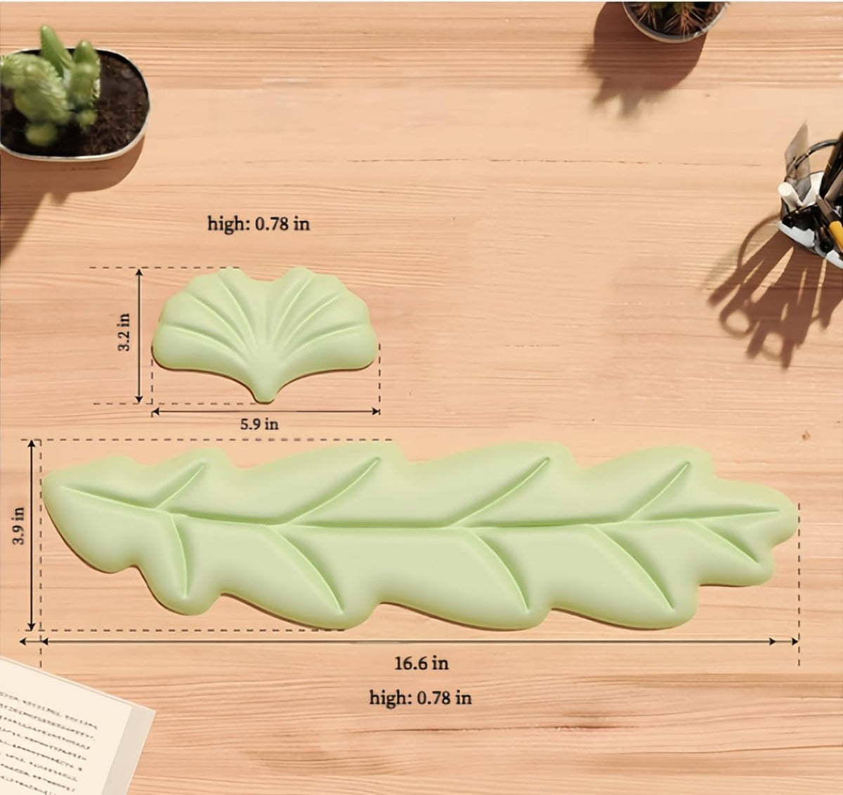 inbesk Angel Wing Wrist Rest Ergonomic Memory Foam Wrist Rest for Computer Keyboard Mouse Set, Cute