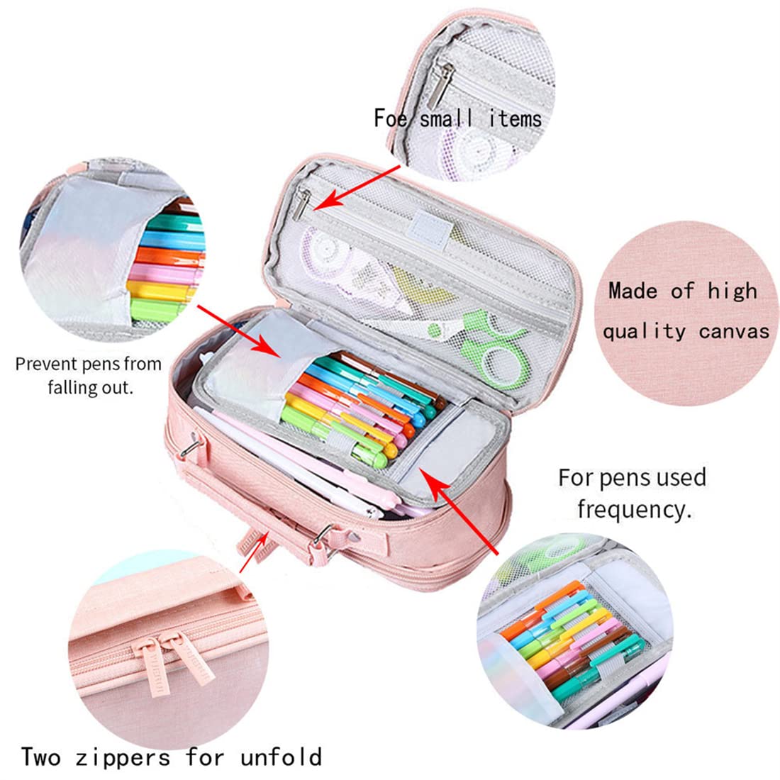 YX&ST Stray Kids Merch large Pencil Case Capacity Stationery Bag Storage Pouch