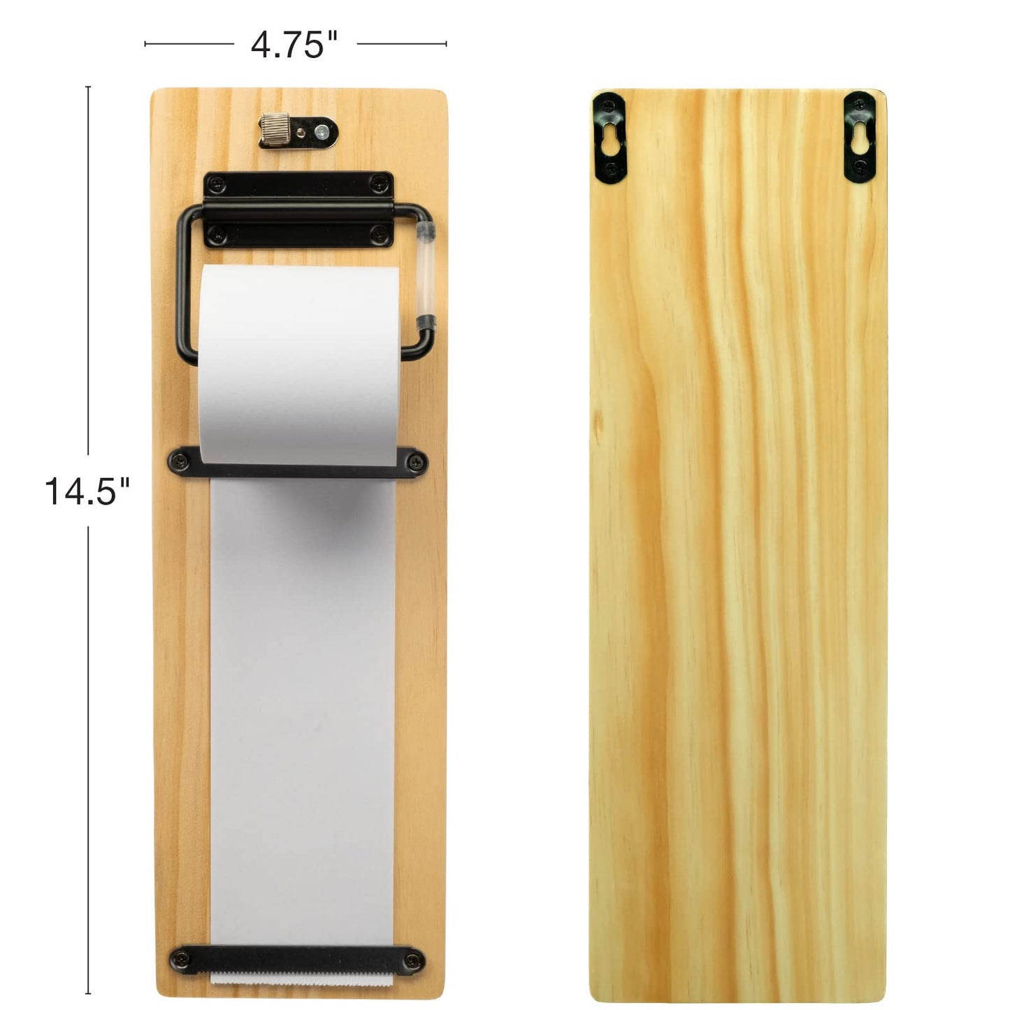 Excello Global Products Wall Mounted Note Paper Dispenser with a 160 Foot roll of Paper Included
