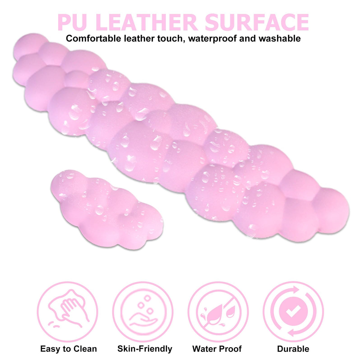 Cloud Wrist Rest Keyboard, Ergonomic Keyboard Wrist Rest, Pink