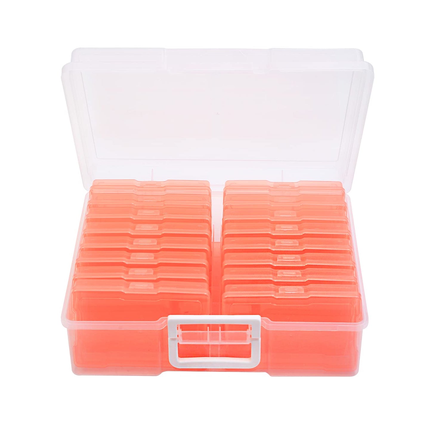 Naivees 4" x 6" Photo Storage Case with Handle, 16 Inner Photo Organizer Keeper, Extra Large