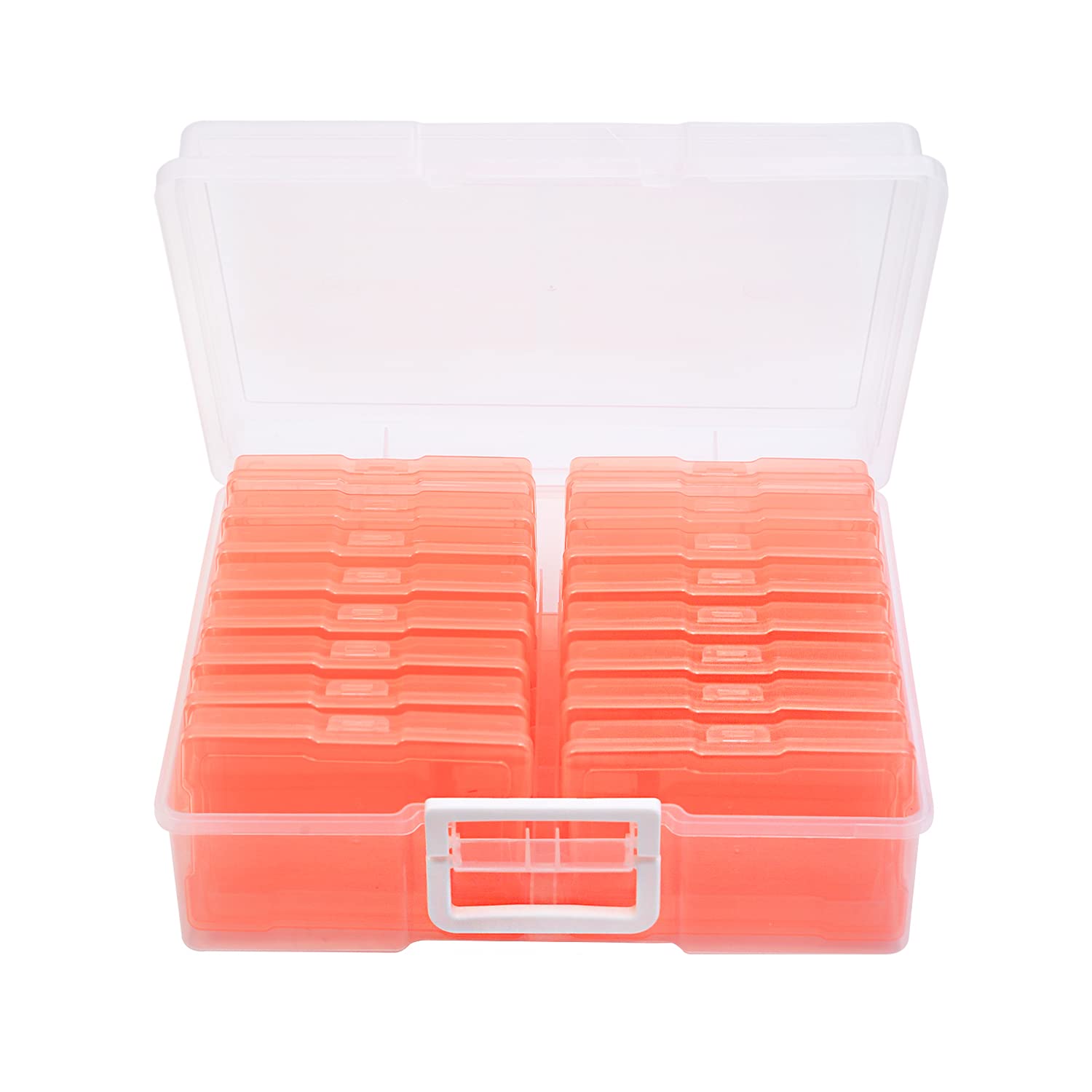 Naivees 4" x 6" Photo Storage Case with Handle, 16 Inner Photo Organizer Keeper, Extra Large