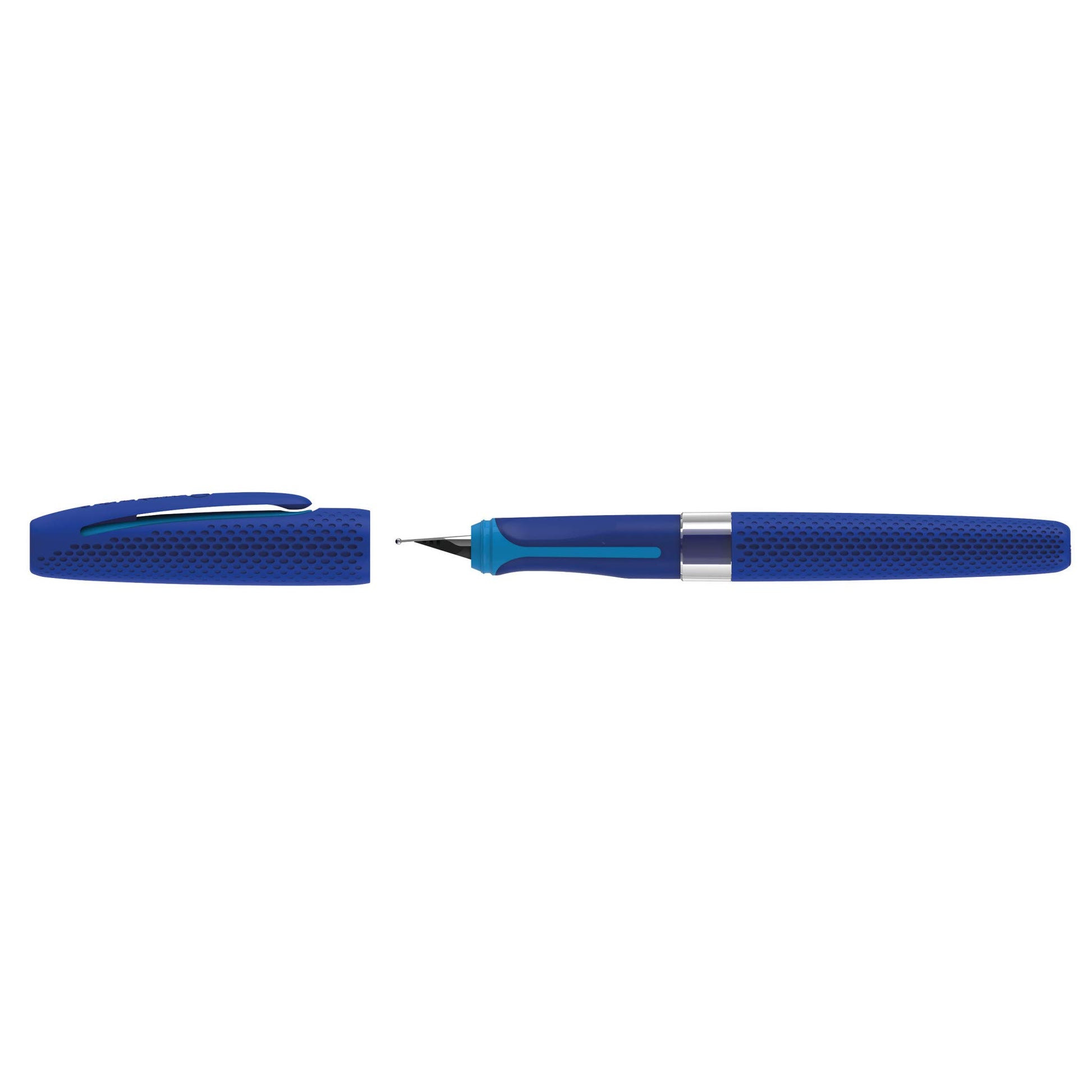 Pelikan ILO 817837 Fountain Pen for Right-Handed and Left-Handed Users, Blue, Cartridge Fountain
