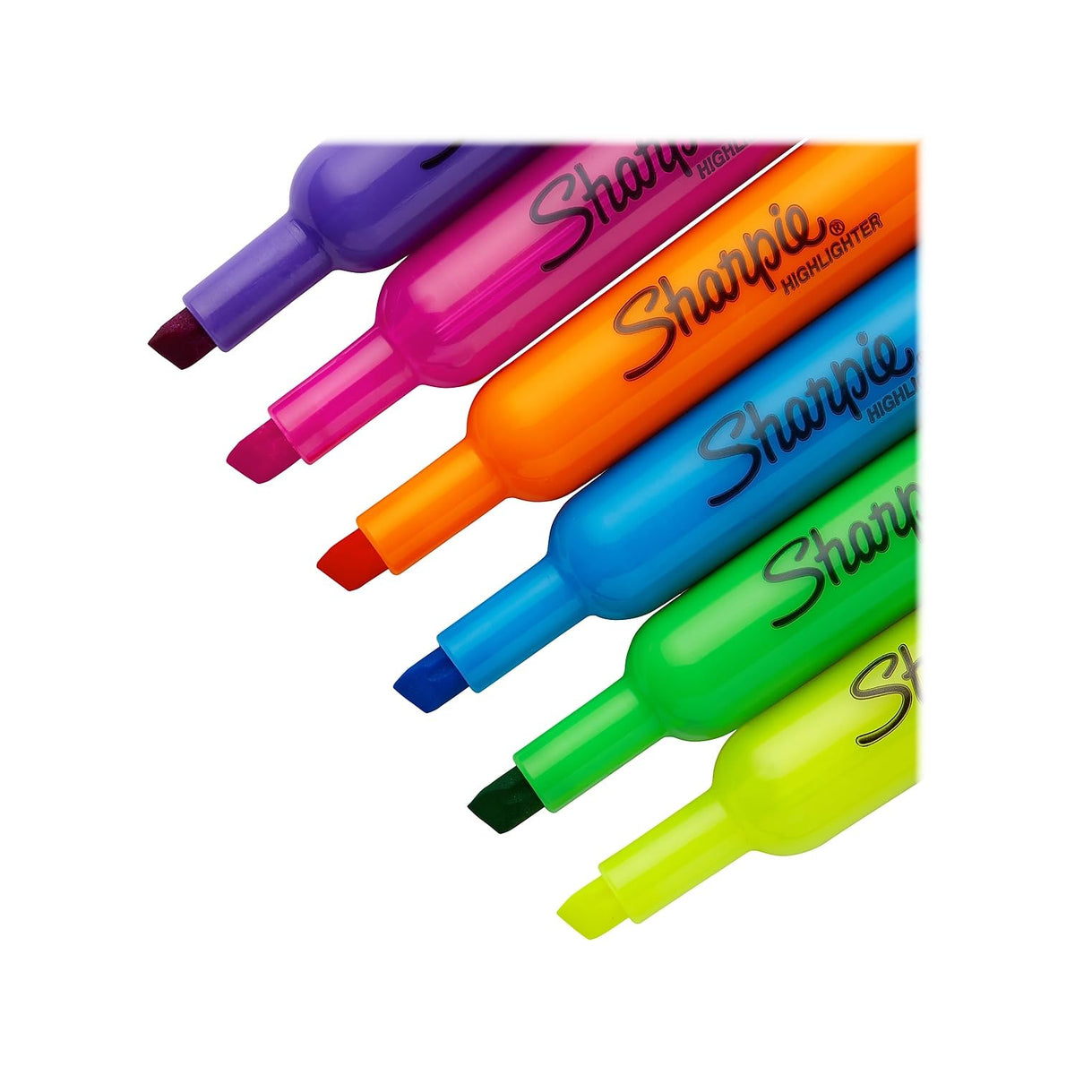 Sharpie Tank Highlighters, Fluorescent And Pastel Highlighters, Chisel Tip, Highlighter Markers