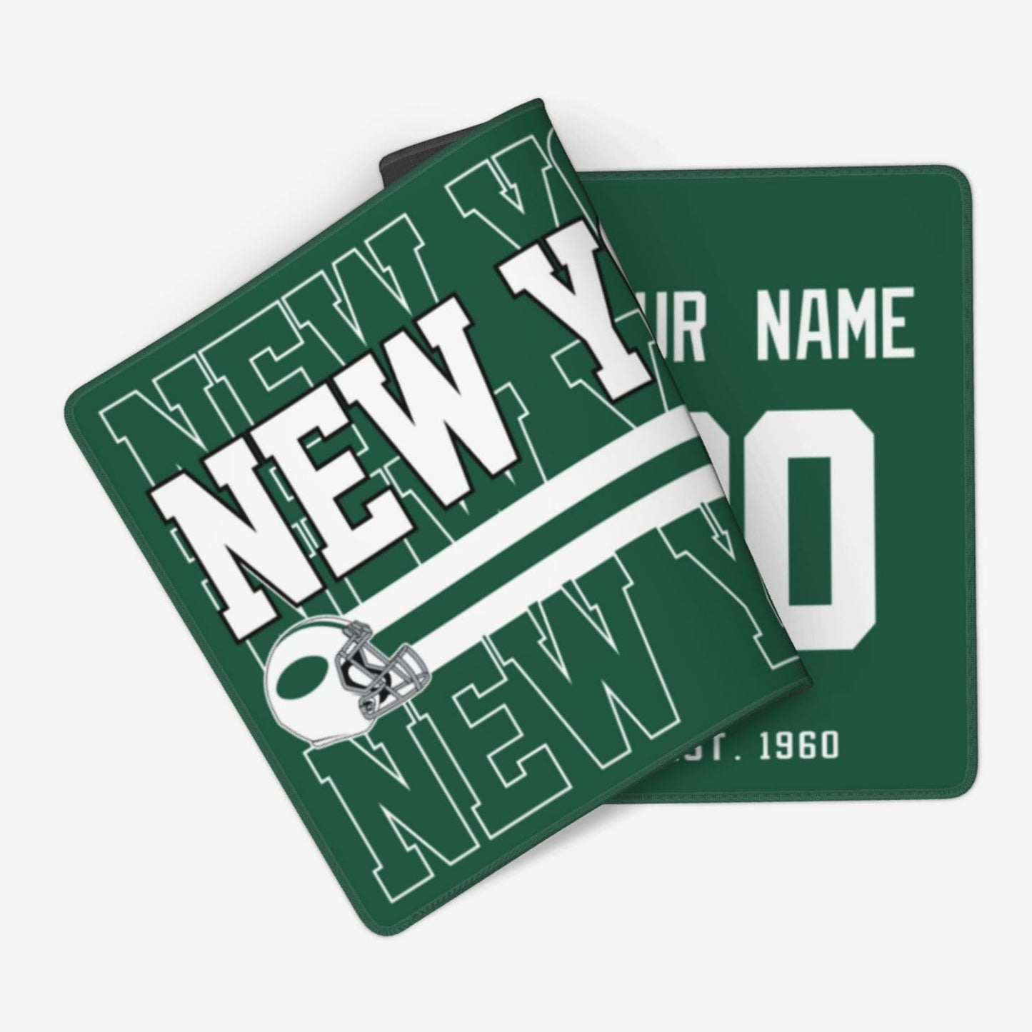 ANTKING New York J Mouse Pad Custom Name and Number Desk Pad for Men Women Youth Gifts