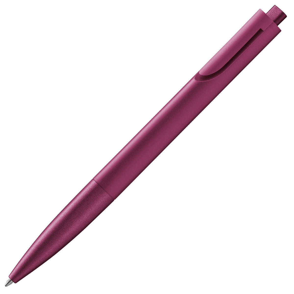 Lamy noto burgundy ballpoint pen - purist ballpoint pen with triangular plastic barrel - clip
