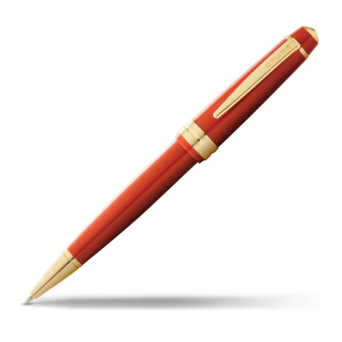 Cross Bailey Light Amber & Gold Tone Ballpoint Pen, Medium Point, Black Ink