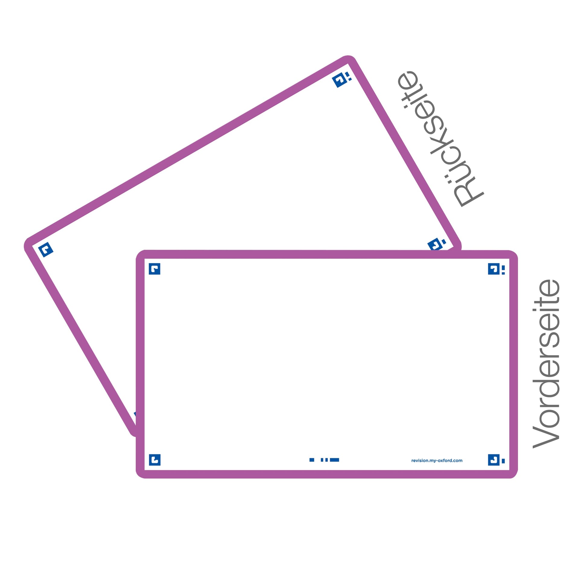 Oxford Flash 2.0 Flashcards A7 75 x 125 mm White Light Purple Pack of 80