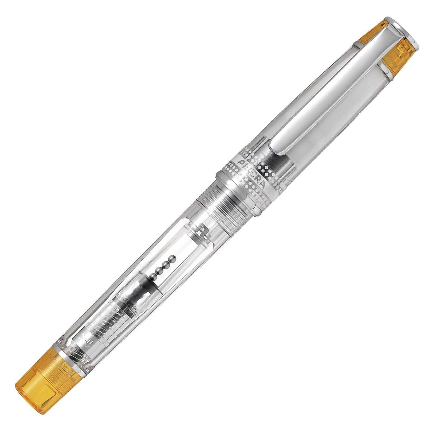 Pilot Prera Iro-Ai Medium-Nib Transparent Orange Body Fountain Pen (FPRN-350R-TOM)