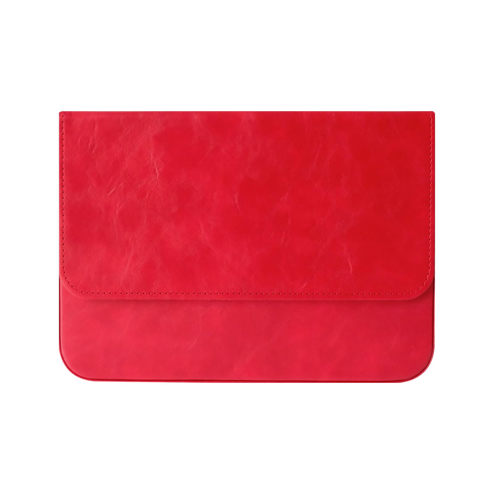 MIVLXLX PU Leather Fountain Pen Case, 12-Slot Pen Storage Tray(red)