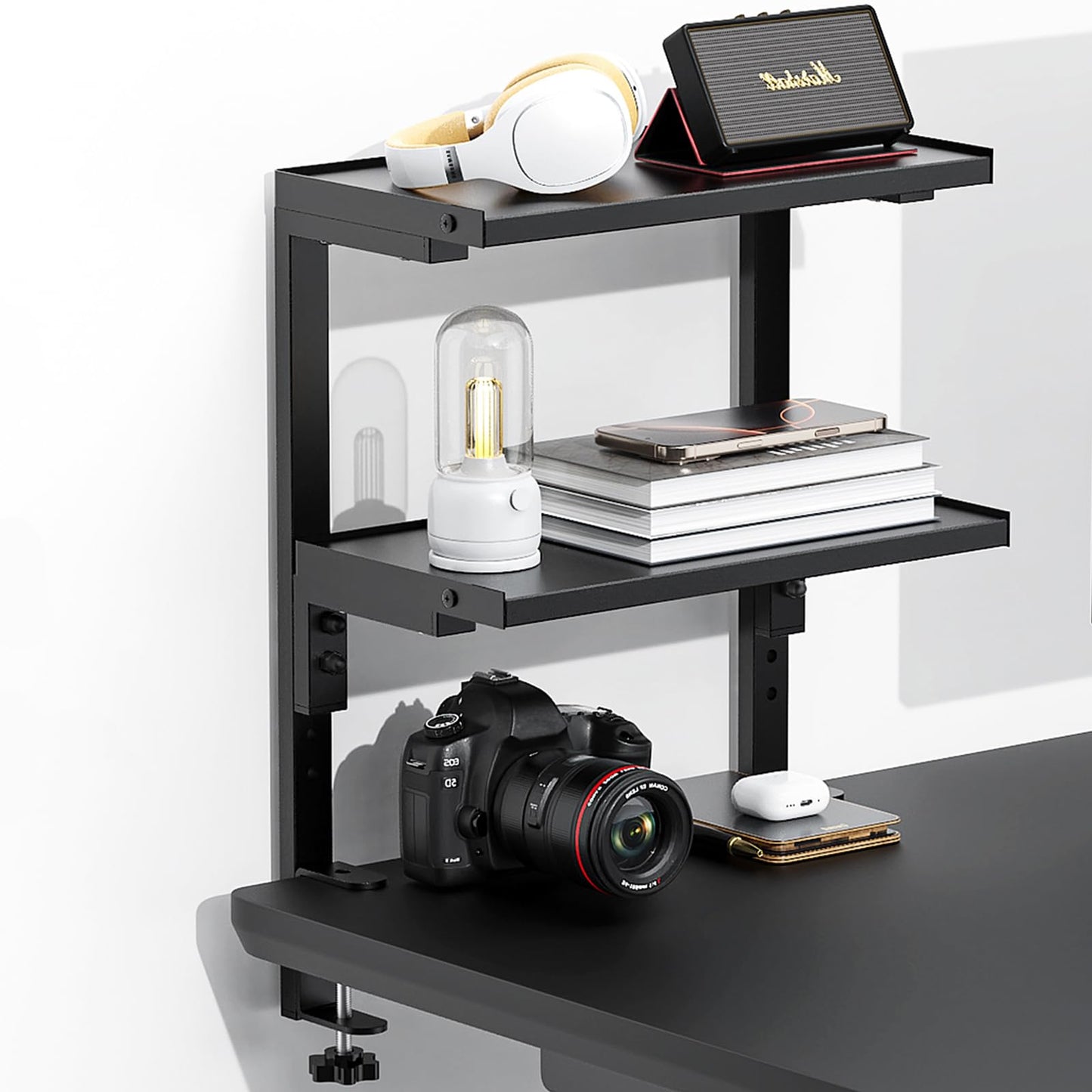 Spacrea 2 Tier Clamp on Desk Shelf