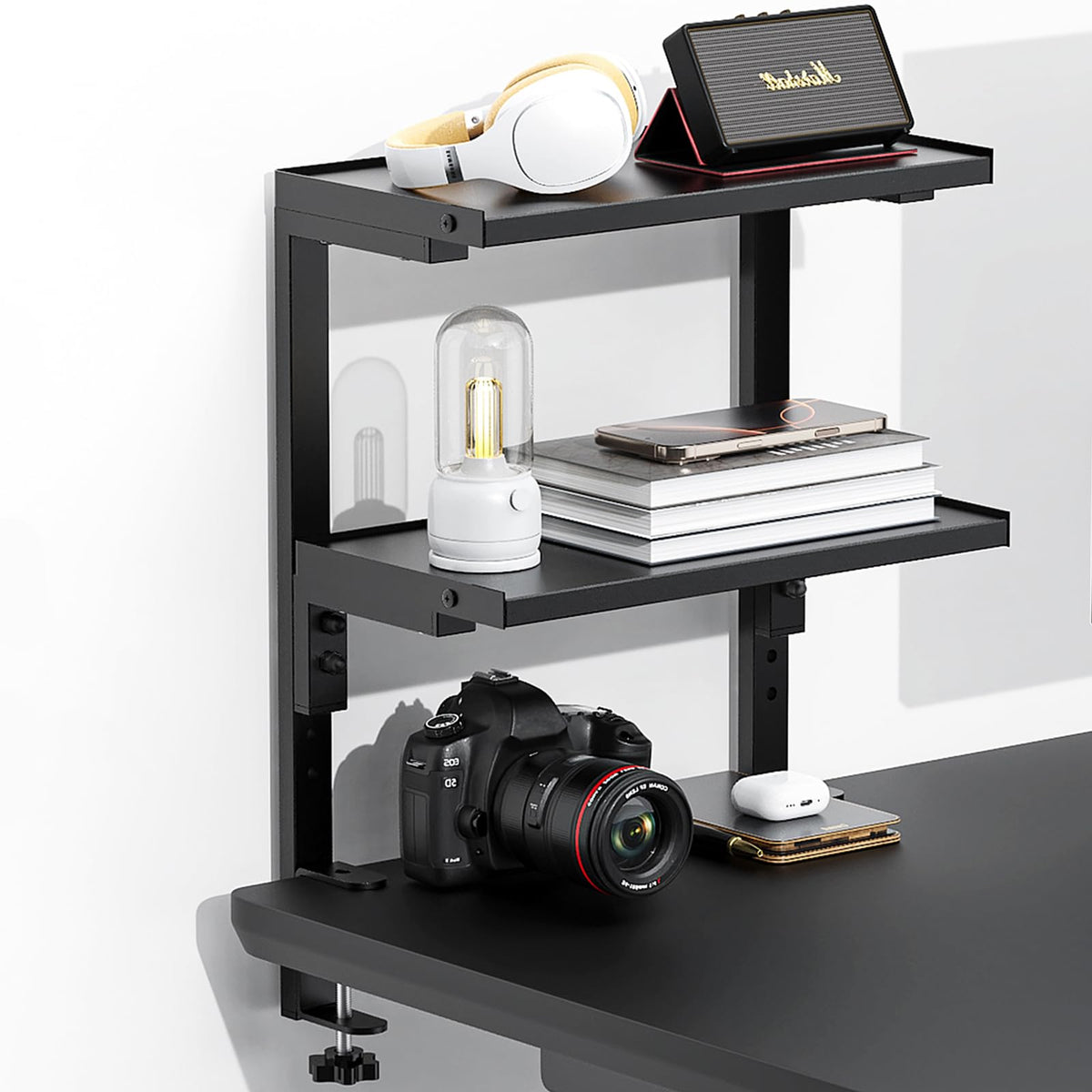 Spacrea 2 Tier Clamp on Desk Shelf