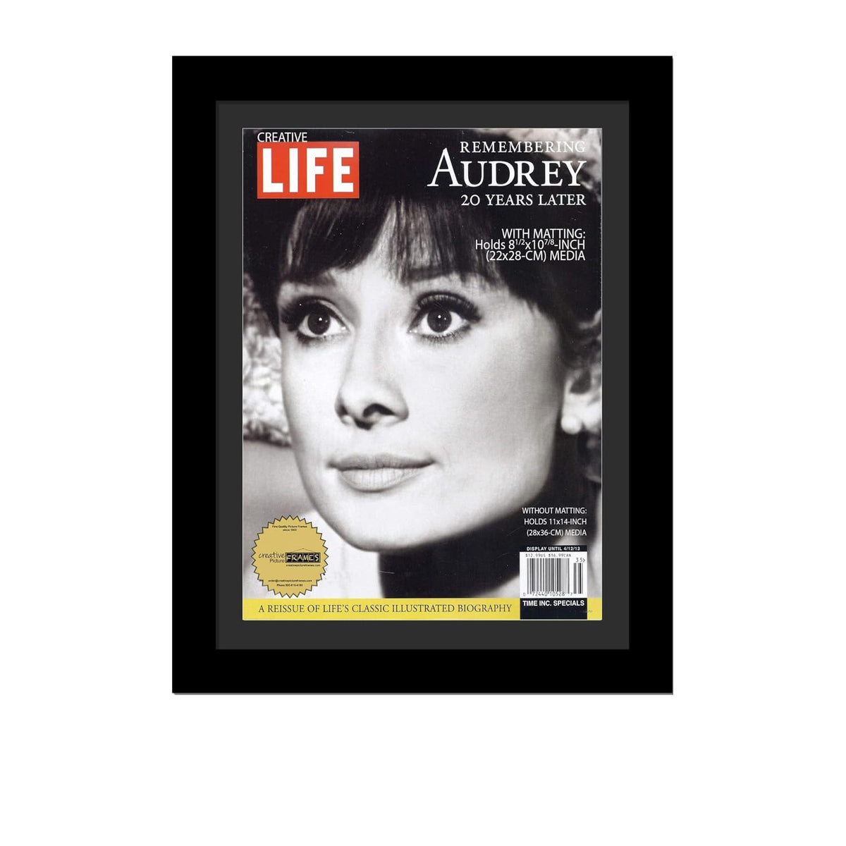 Creative Picture Frames 8.5 x 10.87 Magazine Frame with Full-Strength Glass, Holds Up To A 1/4"