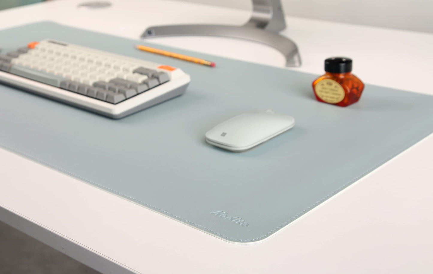 NODITO Dual-Sided Leather Desk Pad,Blotter for Laptop Computer,Mouse Pad,Writing,Drawing,Arts and