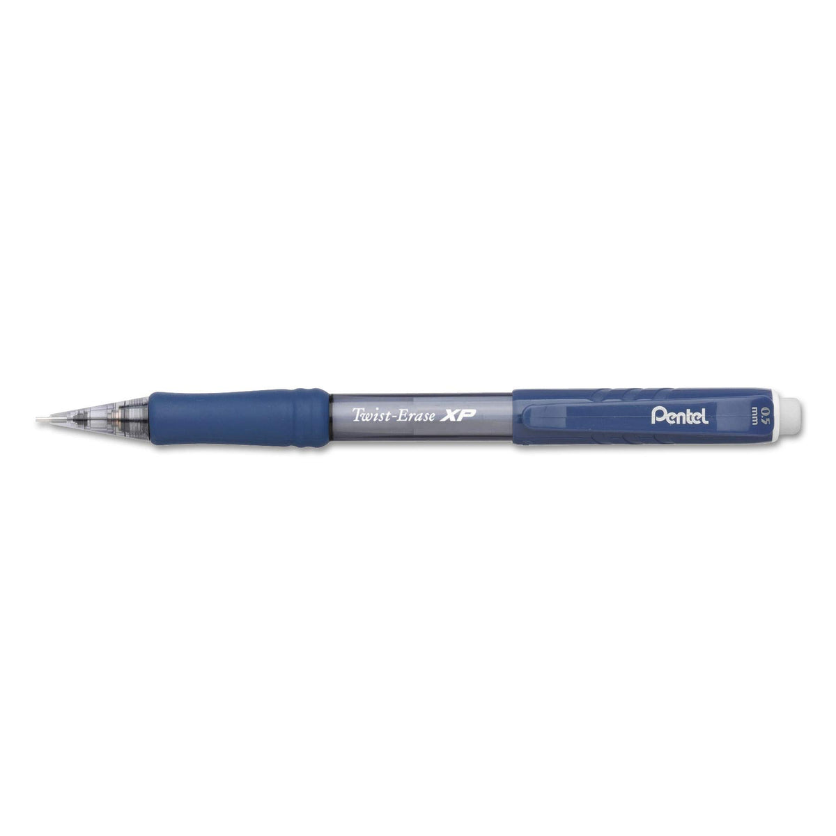Pentel Twist Erase EXPRESS Automatic Pencil, 0.5mm Lead Size, Blue Barrel, Box of 12 (QE415C)