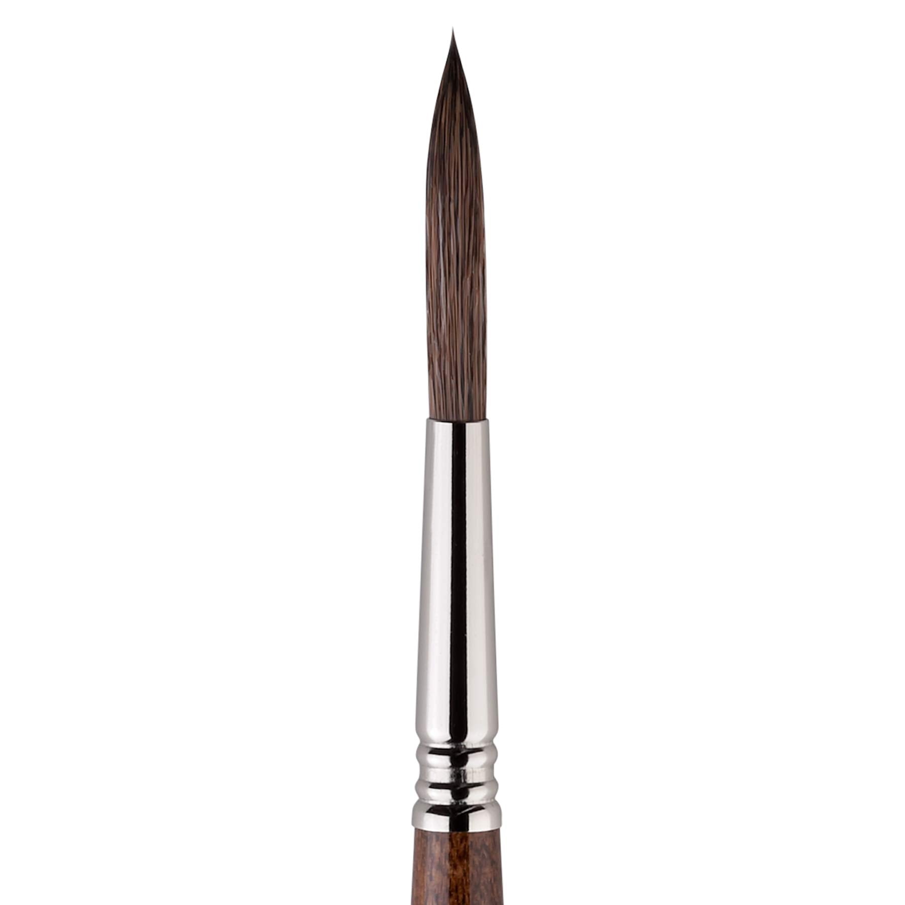 Escoda Versatil 1549 Series Artist Watercolor and Acrylic Paint Brush, Short Handle, Rigger, Size