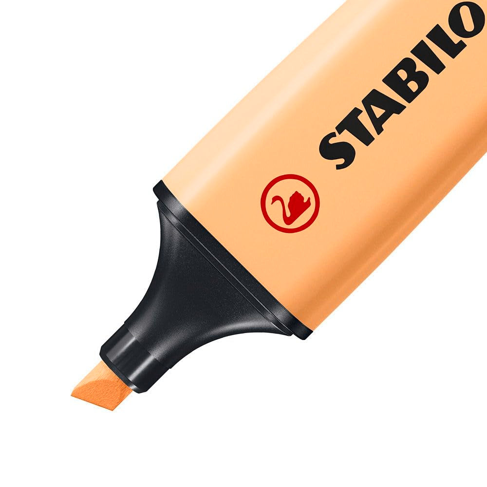 STABILO Highlighter BOSS ORIGINAL - ARTY - Pack of 10 - Warm Colors, Chisel Tip, Anti-Dry Out