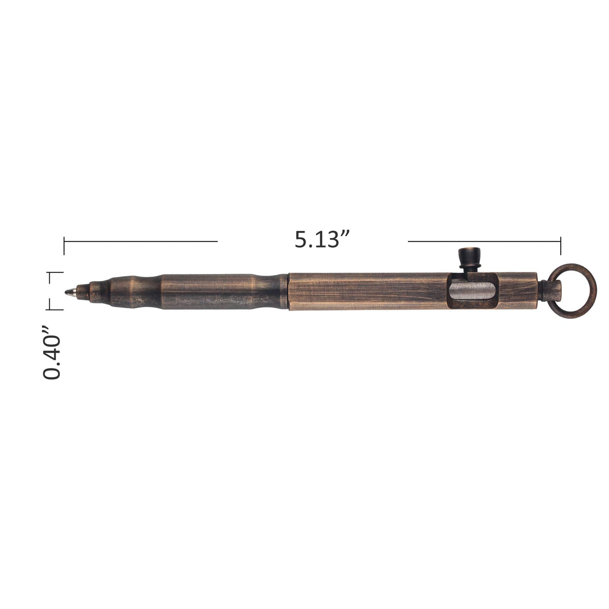 SMOOTHERPRO Solid Brass Bolt Action Pen, Compatible with Parker Refill