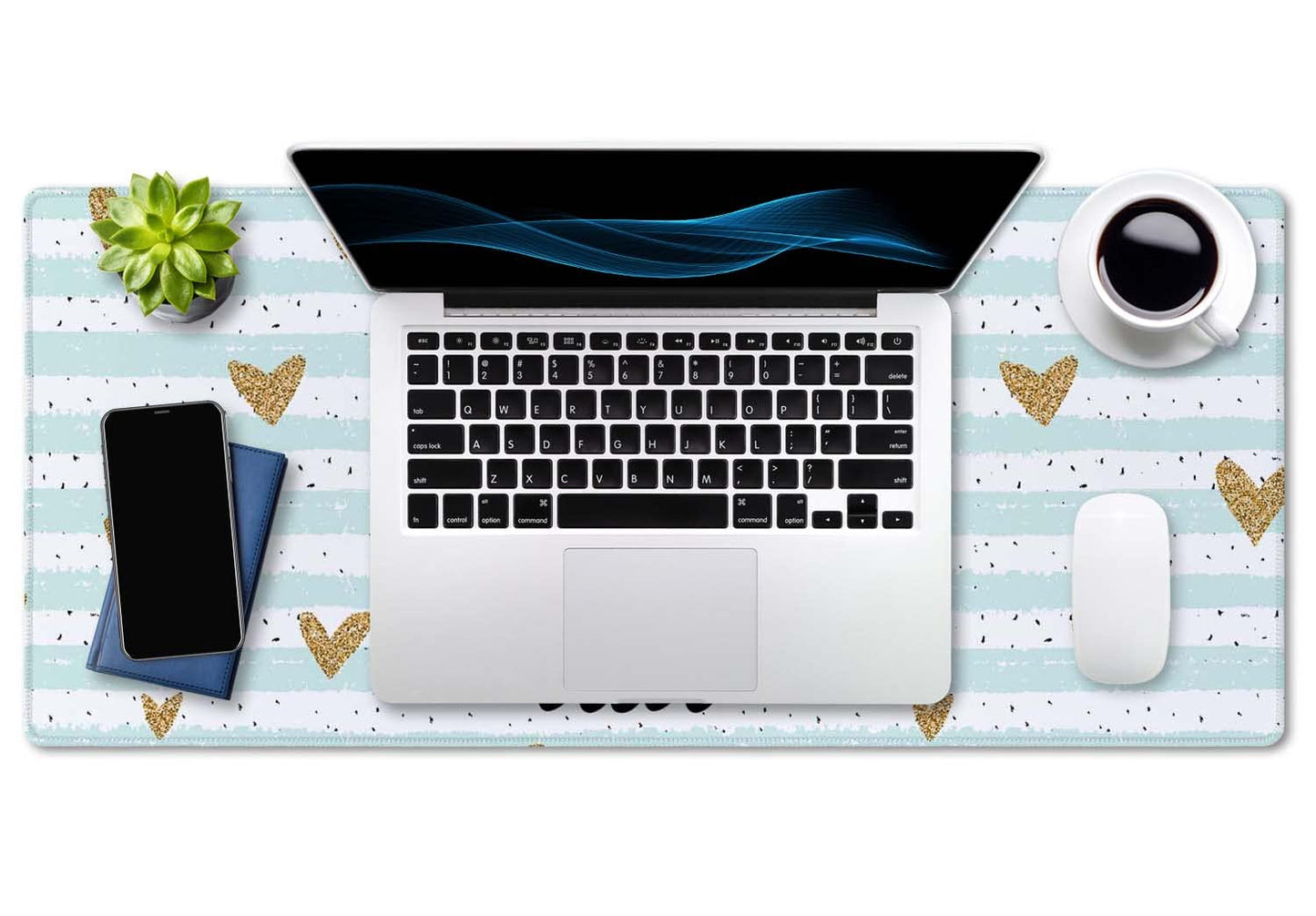 SSOIU Inspirational Quote Desk Mat,Large Mouse Pad 35.5" x 15.7" XXL Extended Gaming Mouse Pad Mat