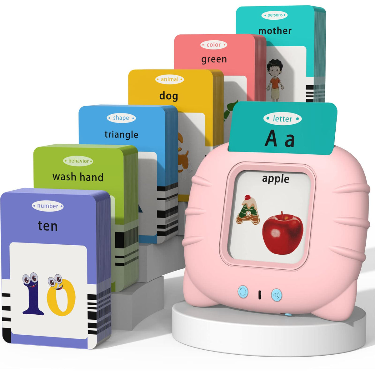 Startcan Talking Flash Cards for Toddlers 1 2 3 4 5, Speech Therapy Toys Autism Toys, ABC 123 Sight